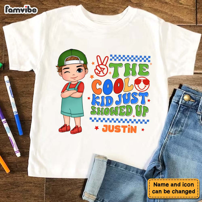 Personalized Gift For Grandson The Cool Kid Just Showed Up Kid T Shirt - Kid Hoodie - Kid Sweatshirt 33992 1