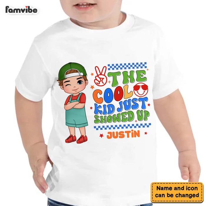 Personalized Gift For Grandson The Cool Kid Just Showed Up Kid T Shirt - Kid Hoodie - Kid Sweatshirt 33992 1