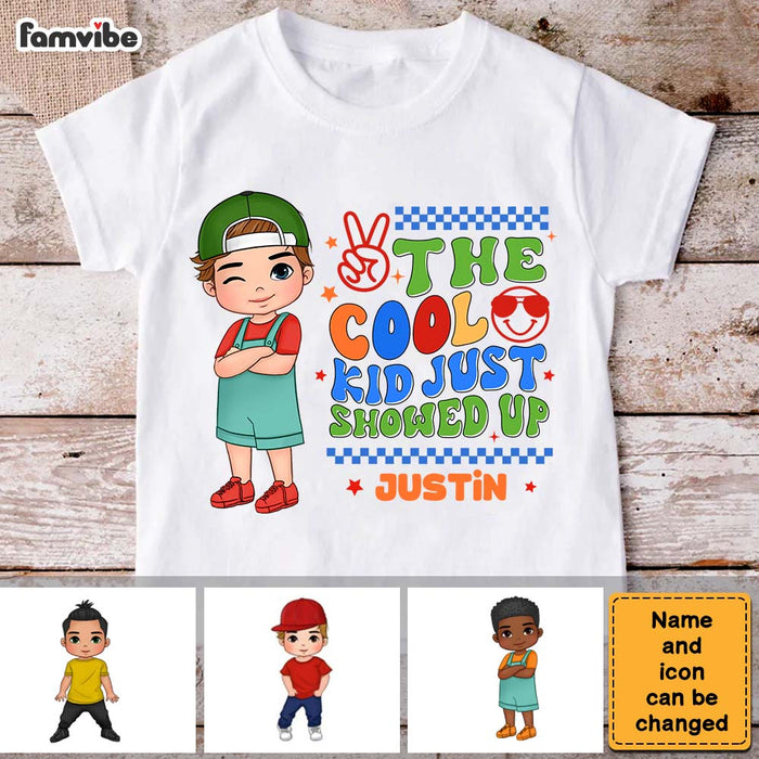 Personalized Gift For Grandson The Cool Kid Just Showed Up Kid T Shirt - Kid Hoodie - Kid Sweatshirt 33992 1