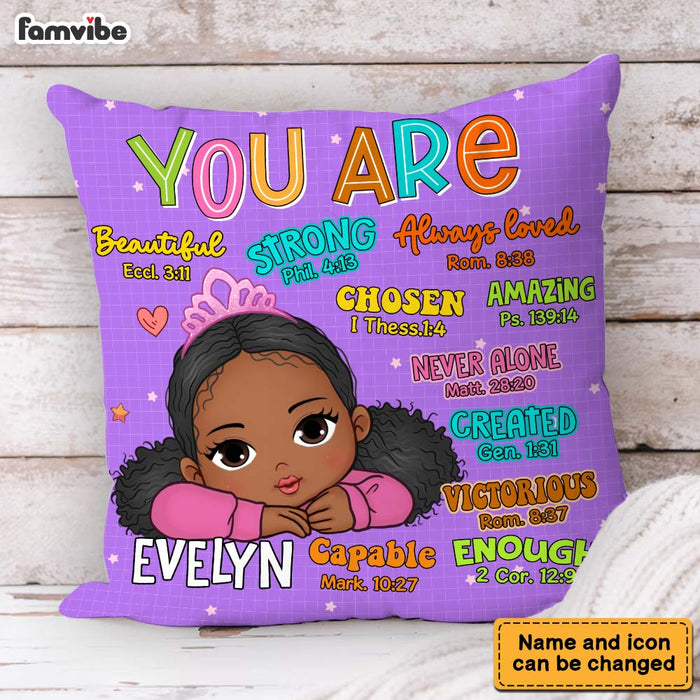 Personalized Gift For Granddaughter You Are Bibble Verses Pillow 34001 1