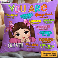 Personalized Gift For Granddaughter You Are Bibble Verses Pillow 34001 thumb 1