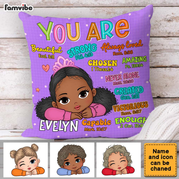Personalized Gift For Granddaughter You Are Bibble Verses Pillow 34001 1