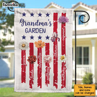 Personalized Grandma's Garden 4TH Of July American Flag 34003 thumb 1