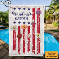 Personalized Grandma's Garden 4TH Of July American Flag 34003 thumb 1