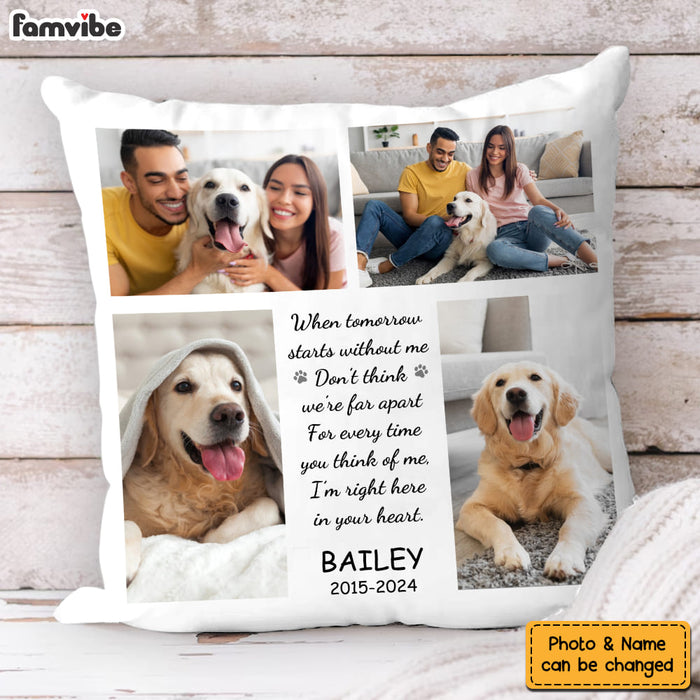Personalized Custom Photo - Sympathy Gift For Pet Owners, Pet Lovers Pillow 34004 1