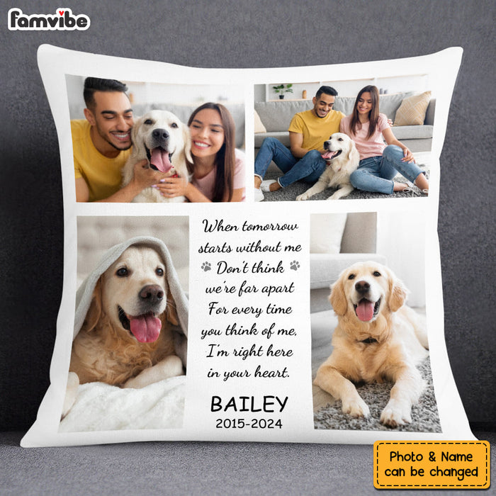 Personalized Custom Photo - Sympathy Gift For Pet Owners, Pet Lovers Pillow 34004 1