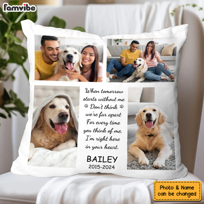 Personalized Custom Photo - Sympathy Gift For Pet Owners, Pet Lovers Pillow 34004 1