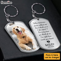 Personalized Dog Memorial Gifts For Loss Of Dog Aluminum Keychain 34005 thumb 1