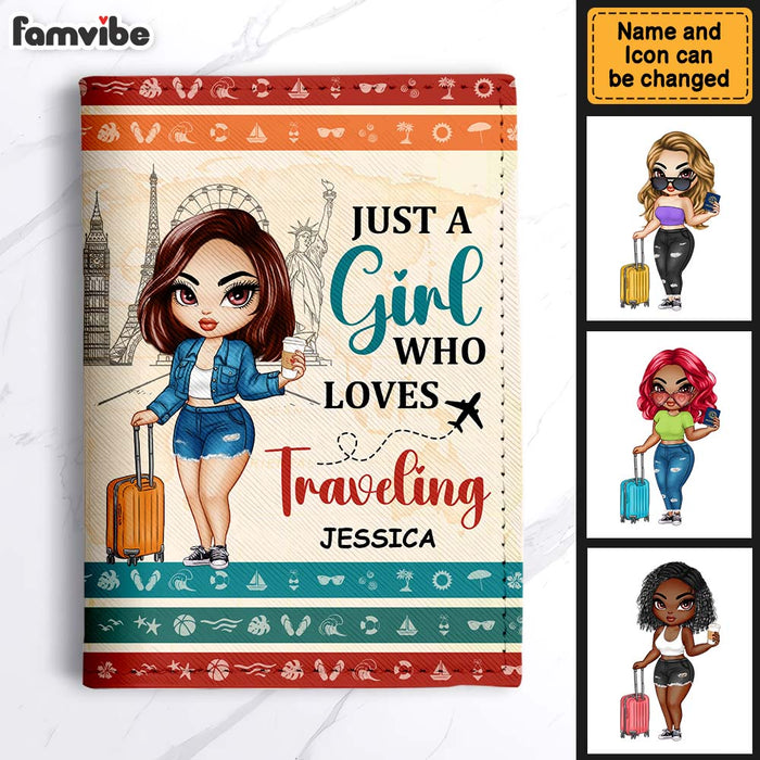Personalized Just A Girl Who Loves Traveling Passport Cover 34007 1