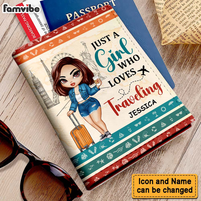 Personalized Just A Girl Who Loves Traveling Passport Cover 34007 1