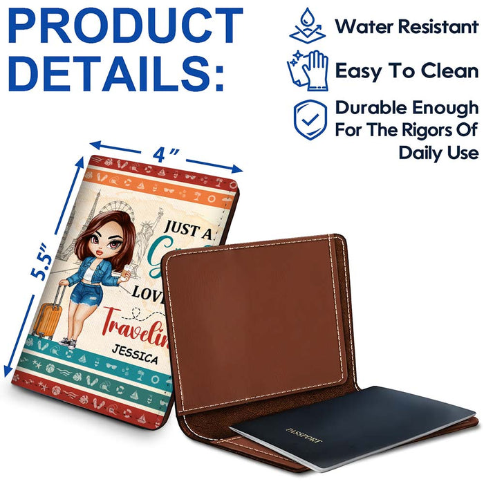 Personalized Just A Girl Who Loves Traveling Passport Cover 34007 1