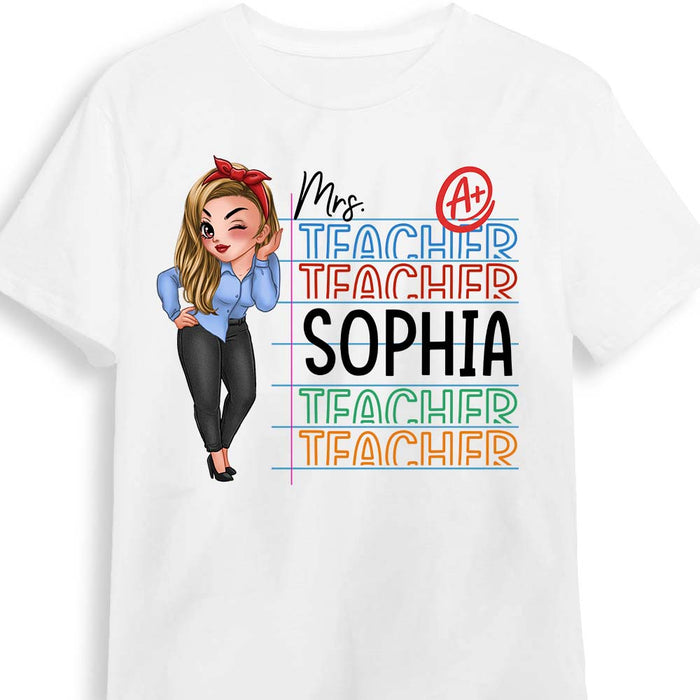 Personalized Gift For Teacher A Plus Shirt - Hoodie - Sweatshirt 34010 1