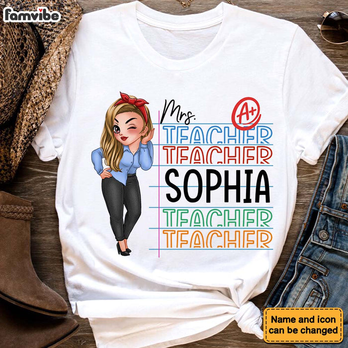 Personalized Gift For Teacher A Plus Shirt - Hoodie - Sweatshirt 34010 1