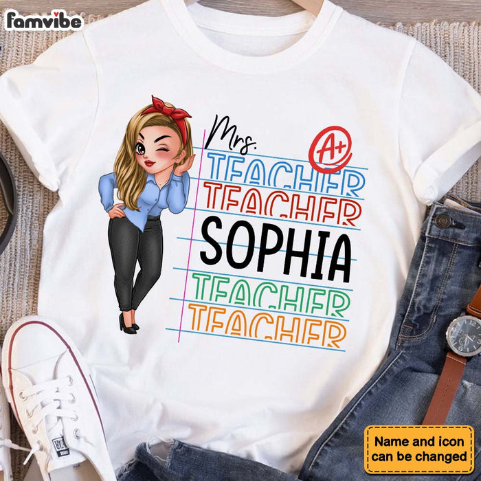 Personalized Gift For Teacher A Plus Shirt - Hoodie - Sweatshirt 34010 1