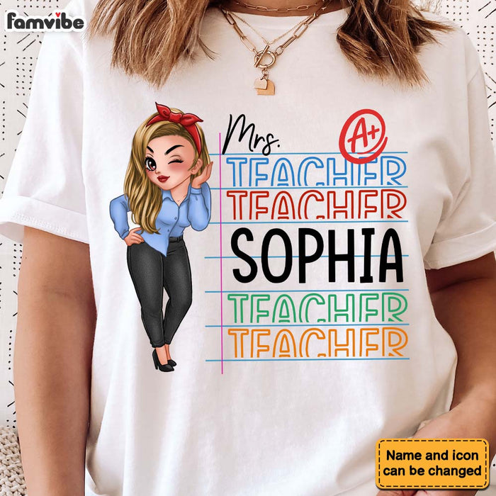 Personalized Gift For Teacher A Plus Shirt - Hoodie - Sweatshirt 34010 1