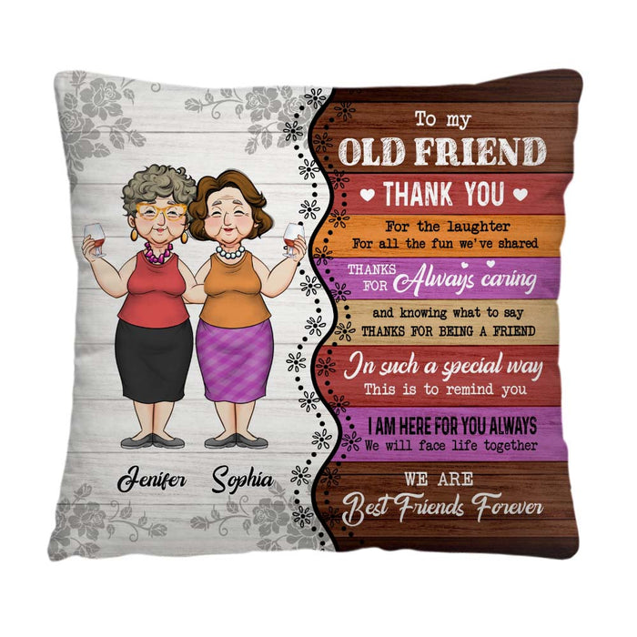 Personalized Gift For Old Friends Thank You For Pillow 34013 1