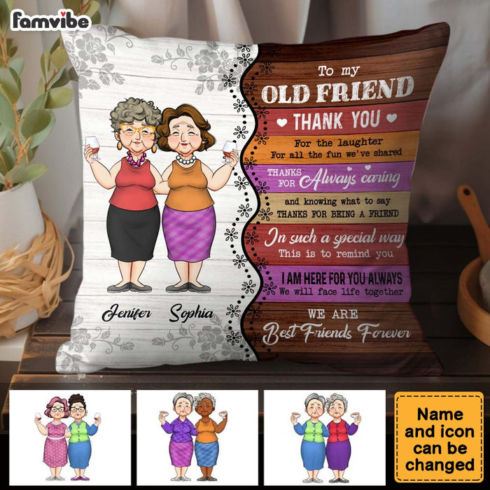 Personalized Gift For Old Friends Thank You For Pillow 34013 1