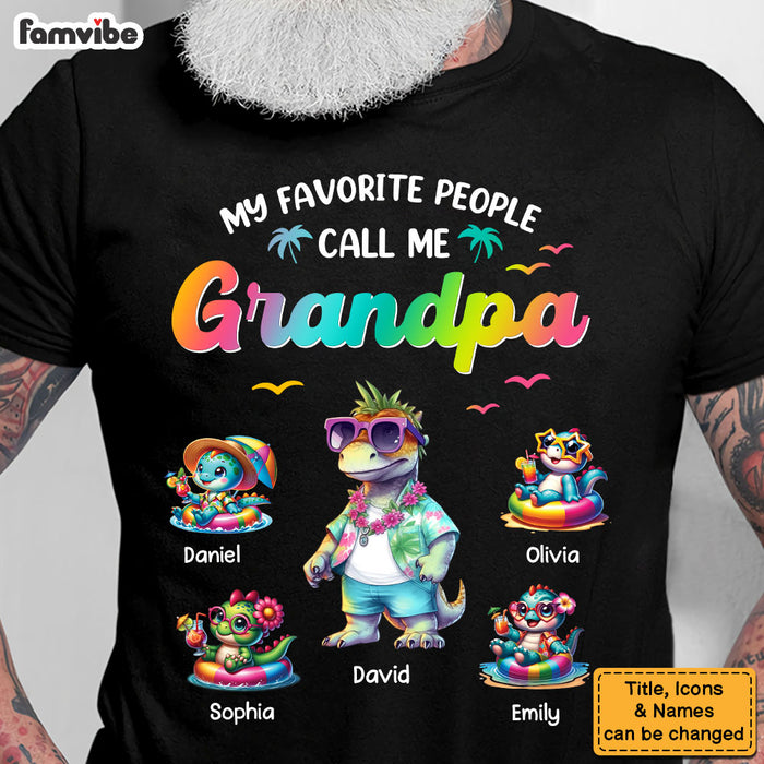 Personalized Gift For Grandpa My Favorite People Call Me Grandpa Shirt - Hoodie - Sweatshirt 34016 1