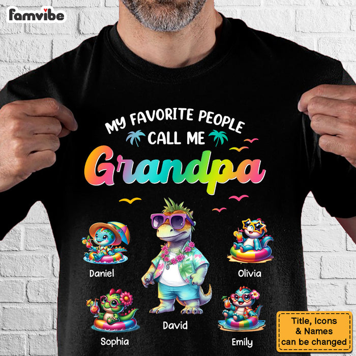 Personalized Gift For Grandpa My Favorite People Call Me Grandpa Shirt - Hoodie - Sweatshirt 34016 1