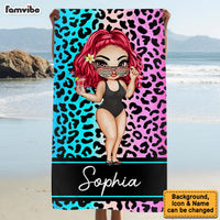 Personalized Gift For Friends Animal Print Beach Towel 34017 thumb 1