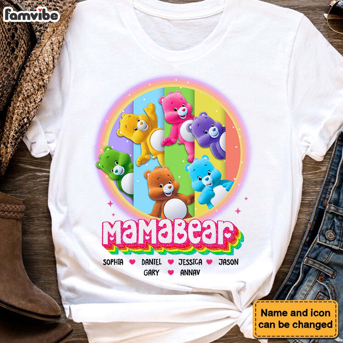 Personalized Gift For Grandma Mamabear Colorful Shirt - Hoodie - Sweatshirt 34022 1