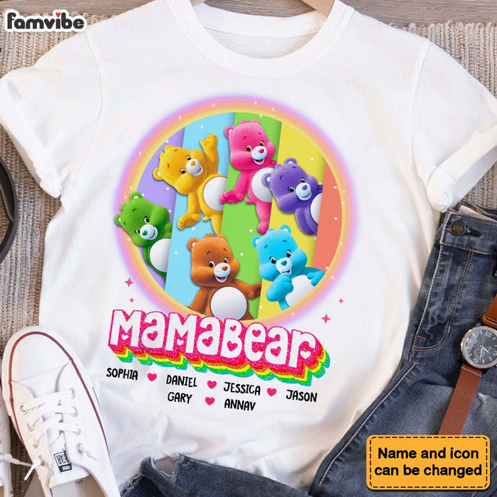 Personalized Gift For Grandma Mamabear Colorful Shirt - Hoodie - Sweatshirt 34022 1