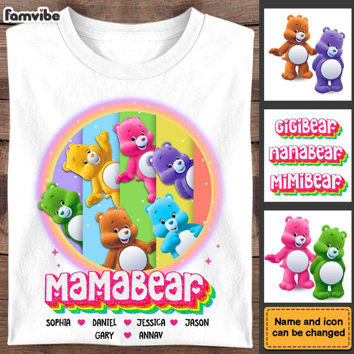 Personalized Gift For Grandma Mamabear Colorful Shirt - Hoodie - Sweatshirt 34022 1