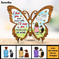 Personalized For Pet Lovers I Love You Your Whole Life 2 Layered Wooden Plaque 34029 thumb 1
