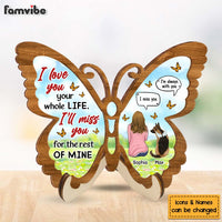 Personalized For Pet Lovers I Love You Your Whole Life 2 Layered Wooden Plaque 34029 thumb 1