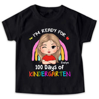 Personalized Gift For Granddaughter 100 Days Of Kindergarten Kid T Shirt - Kid Hoodie - Kid Sweatshirt 34031 thumb 1