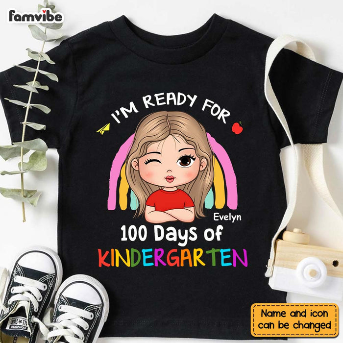 Personalized Gift For Granddaughter 100 Days Of Kindergarten Kid T Shirt - Kid Hoodie - Kid Sweatshirt 34031 1