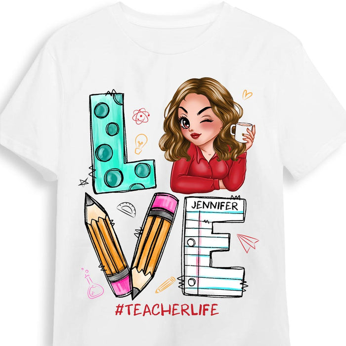 Personalized Gift For Teacher Life Love Shirt - Hoodie - Sweatshirt 34032 1