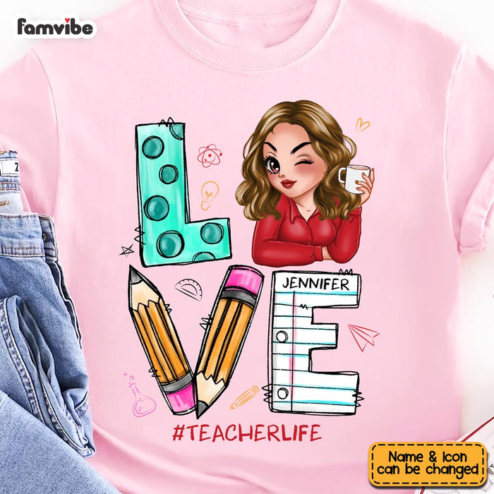 Personalized Gift For Teacher Life Love Shirt - Hoodie - Sweatshirt 34032 1