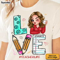 Personalized Gift For Teacher Life Love Shirt - Hoodie - Sweatshirt 34032 thumb 1