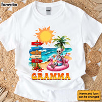 Personalized Gift For Summer Beach Grandma Shirt - Hoodie - Sweatshirt 34034 thumb 1