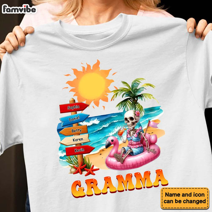 Personalized Gift For Summer Beach Grandma Shirt - Hoodie - Sweatshirt 34034 1