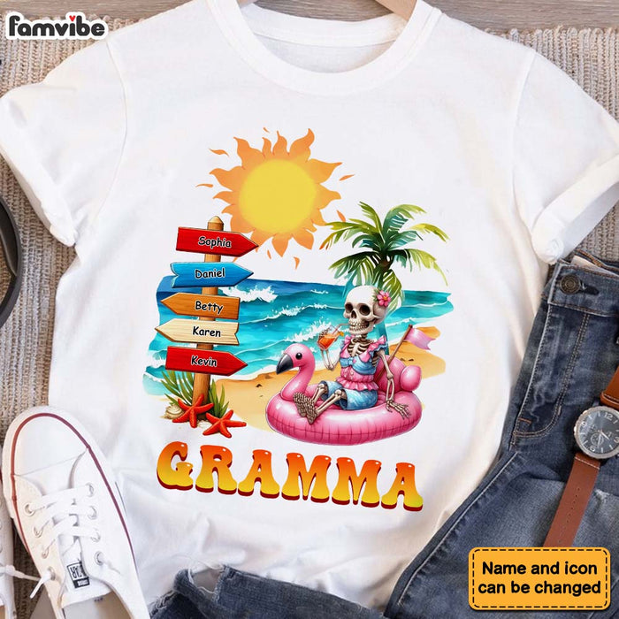 Personalized Gift For Summer Beach Grandma Shirt - Hoodie - Sweatshirt 34034 1