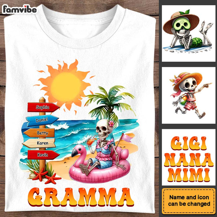 Personalized Gift For Summer Beach Grandma Shirt - Hoodie - Sweatshirt 34034 1