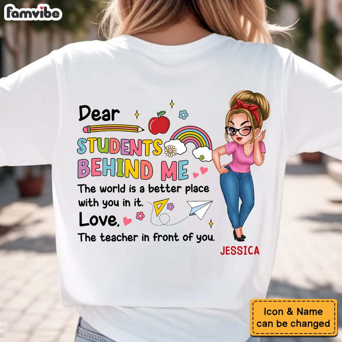 Personalized Gift For Teacher In Front Of You Shirt 34035 1
