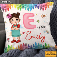 Personalized Gift For Granddaughter Letter Name Kid Pillow 34041 thumb 1