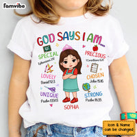Personalized Gift For Granddaughter School Theme God Says Kid T Shirt - Kid Hoodie - Kid Sweatshirt 34043 thumb 1