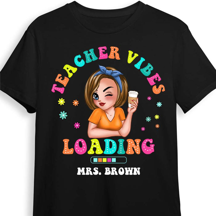 Personalized Teacher Vibes Shirt - Hoodie - Sweatshirt 34046 1