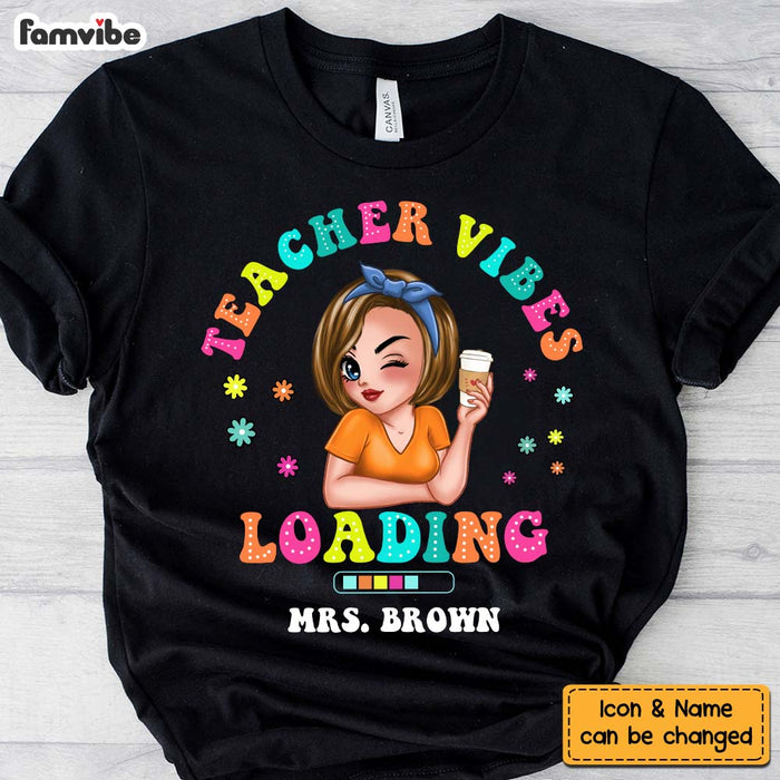 Personalized Teacher Vibes Shirt - Hoodie - Sweatshirt 34046 1
