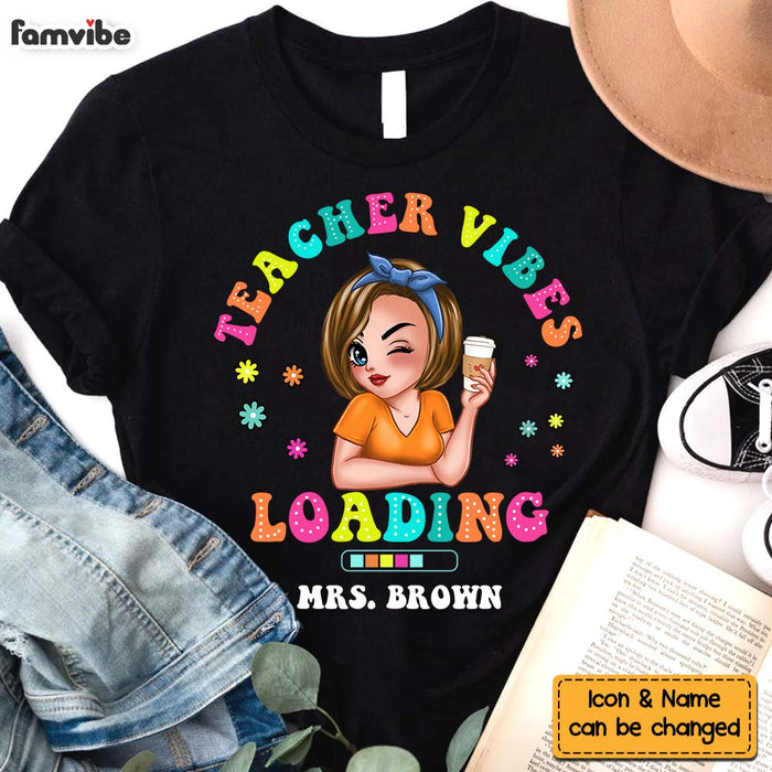 Personalized Teacher Vibes Shirt - Hoodie - Sweatshirt 34046 1