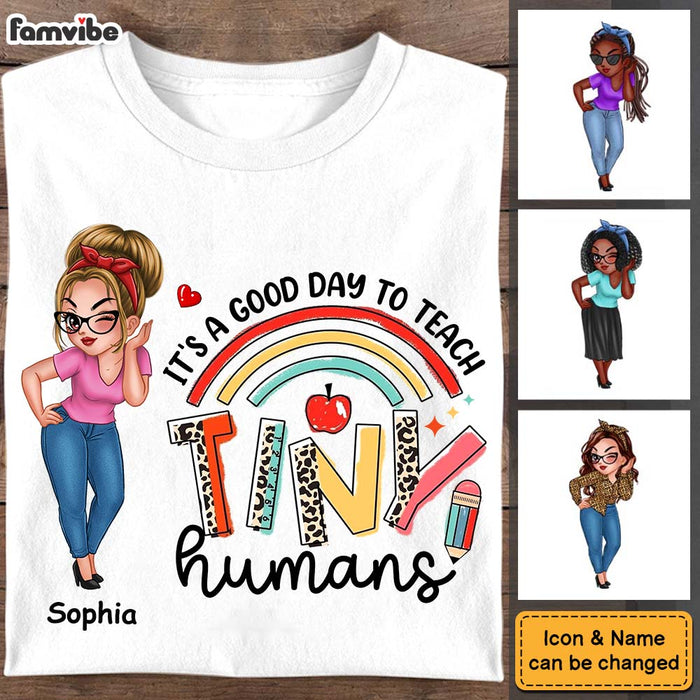 Personalized It's A Good Day To Teach Tiny Human Shirt - Hoodie - Sweatshirt 34047 1