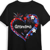 Personalized Gift For Grandma Heart Flag Shirt - Hoodie - Sweatshirt 34048 1