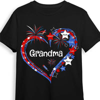 Personalized Gift For Grandma Heart Flag Shirt - Hoodie - Sweatshirt 34048 thumb 1