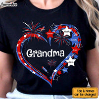 Personalized Gift For Grandma Heart Flag Shirt - Hoodie - Sweatshirt 34048 thumb 1