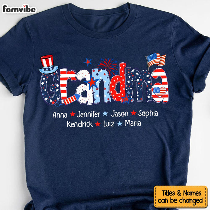 Personalized Gift For Grandma 4 Of July Shirt - Hoodie - Sweatshirt 34049 1
