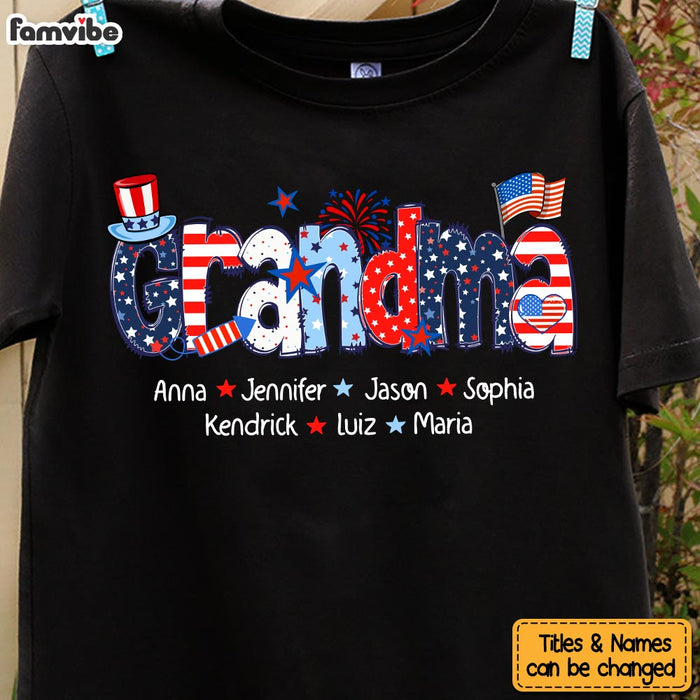 Personalized Gift For Grandma 4 Of July Shirt - Hoodie - Sweatshirt 34049 1